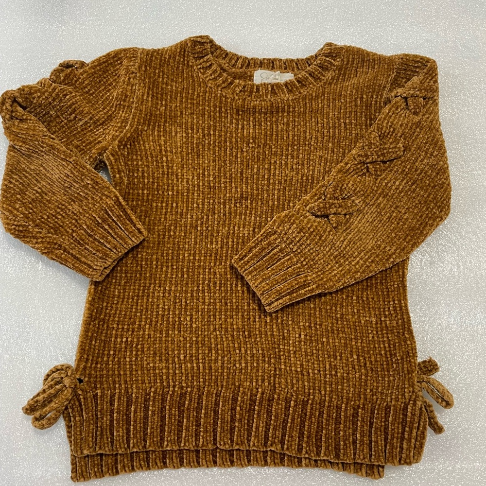 Jessica Simpson Tan Sweater with Bow Accents